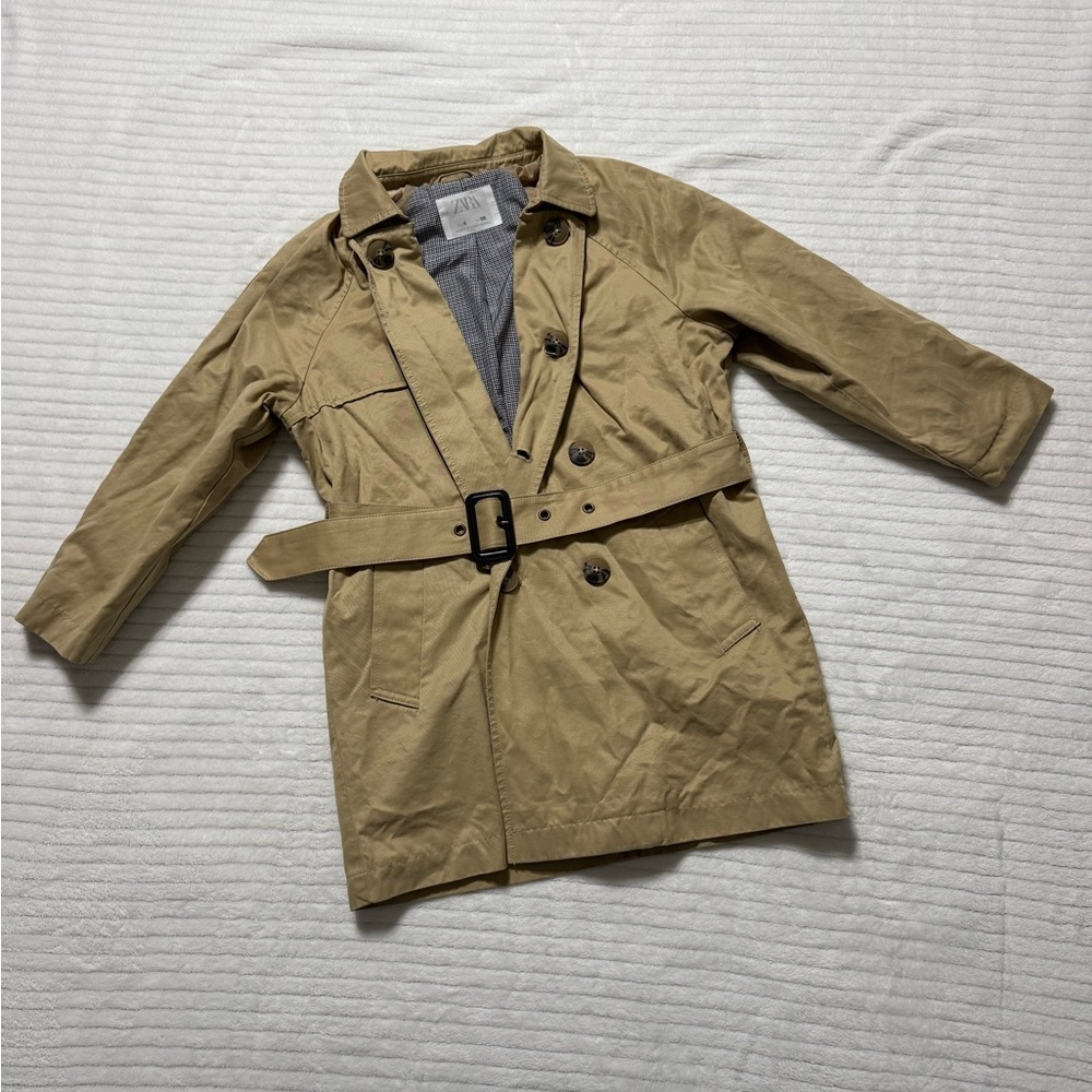 Zara Girl Size:8 Tan Belted Coat